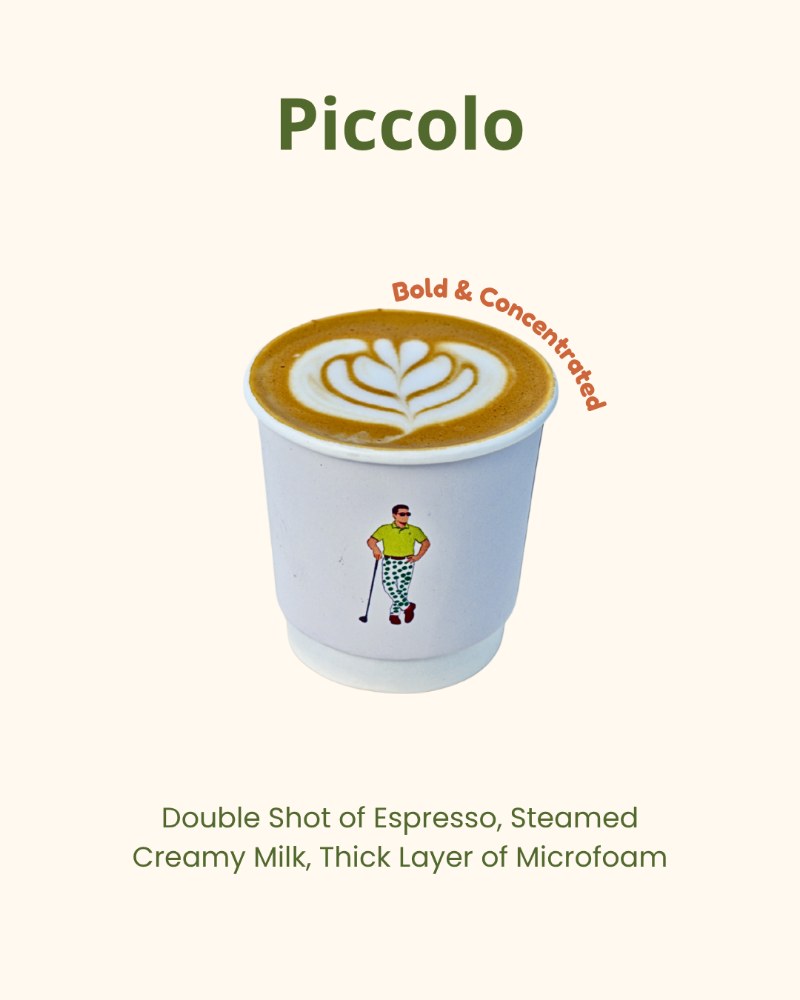 Risers House piccolo with latte art