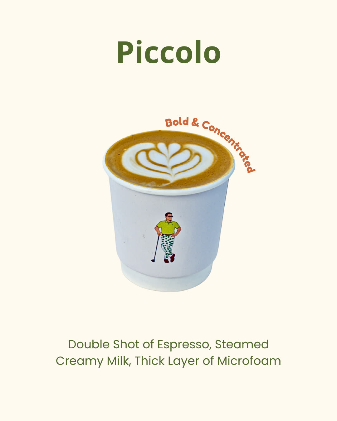 Risers House menu design, piccolo